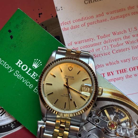 Tudor Gold and Silver Watch - Picture 1 of 7